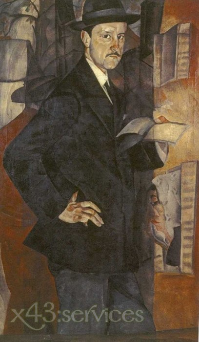 Boris Grigoriev - Portrait des M V Dobuzhinsky
